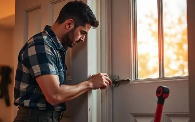 Door Repair professional at work