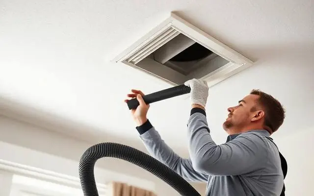 Duct Cleaning professional at work