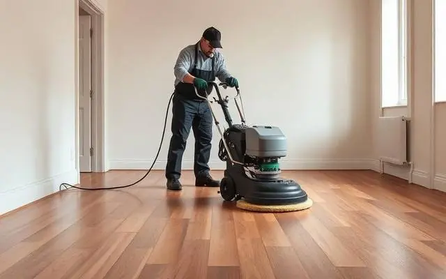 Floor & Surface Cleaning professional at work