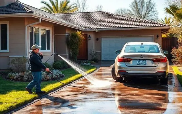 Outdoor & Vehicle Cleaning professional at work